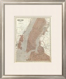 New York and Vicinity, c.1845 Framed Giclee Print by Sidney E. Morse