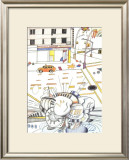 Cocktail Lounge, 1982 Prints by Saul Steinberg