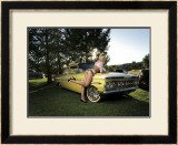 50's Pin-Up Girl Framed Giclee Print by David Perry