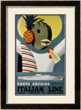 Italian Line Framed Giclee Print by Sassi 