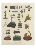 A Selection of 'single' Microscopes Giclee Print