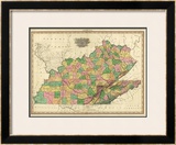 Kentucky, Tennessee and Part of Illinois, c.1823 Framed Giclee Print by Henry S. Tanner
