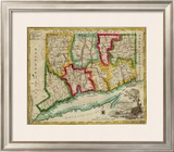 State of Connecticut, c.1827 Framed Giclee Print by Amos Doolittle