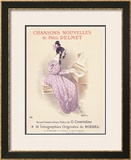 Chansons Nouvelles Piano Song Framed Giclee Print by Roedel 