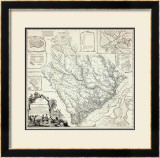 Map of the Province of South Carolina, c.1773 Framed Giclee Print by James Cook