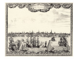 Amsterdam: Distant View, with Ships Giclee Print