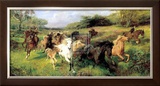 Colt Hunting in the New Forest Prints by Lucy Elizabeth Kemp-Welch