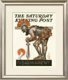 The Dove and Warrior, c.1921: Disarmament Framed Giclee Print by Joseph Christian Leyendecker