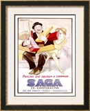 Saga Framed Giclee Print by Achille Luciano Mauzan