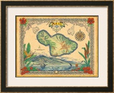 Island of Maui Framed Giclee Print by Steve Strickland