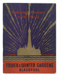 Blackpool Tower and Winter Gardens Souvenir Programme Giclee Print