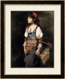 Country Girl Prints by Alexei Alexeivich Harlamoff
