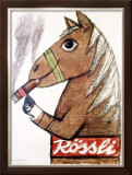 Rossli Cigars Framed Giclee Print by Herbert Leupin