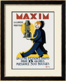 Maxim Framed Giclee Print by Afrom 