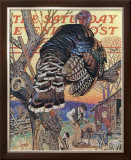 Turkey in the Tree, c.1939 Framed Giclee Print by Joseph Christian Leyendecker