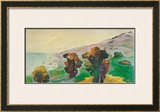 Gazing Seaward Print by Peggy Olsen
