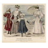 Fashion on Beach, 1895 reproduction procédé giclée par Philip Talmage