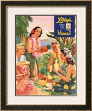 Libby's Luau Framed Giclee Print by Laffety 