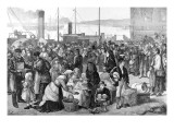 Irish Emigrants Leaving Queenstown Harbour Giclee Print