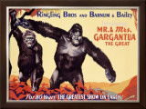 Ringling Brothers: Mr. and Mrs. Gargantua the Great Framed Giclee Print