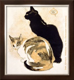 Cats Framed Giclee Print by Théophile Alexandre Steinlen