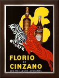 Florio et Cinzano Apertifs Framed Giclee Print by Leonetto Cappiello