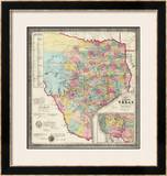 The State of Texas, c.1856 Framed Giclee Print by Jacob De Cordova