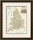 Composite: England, Wales, c.1790 Framed Giclee Print by John Rocque