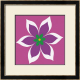 Purple Flower Posters by Miriam Bedia