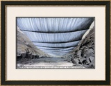 Over the River, Project for Colorado, From Below Print by Christo 
