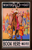 Winter P&O in the East Framed Giclee Print by Dorothy Newsome