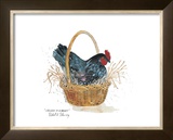 Chicken in a Basket Art by Robert A. Fleming