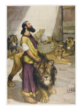 Daniel in Lion's Den Giclee Print Daniel in Lion's Den Giclee Print