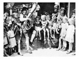 Children Listening to a Tuba Player, Berlin, 1945 Giclee Print