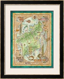 Map of Oahu, Hawaii Posters by Dave Stevenson