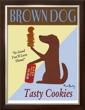 Brown Dog Cookies Limited Edition Framed Print by Ken Bailey