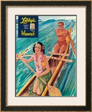 Libby's Outrigger Girl Framed Giclee Print by Laffety 