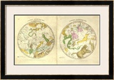 Circumpolar Map for each Month of the Year, c.1835 Framed Giclee Print by Elijah H. Burritt