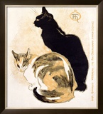 Gatos Impressão giclée emoldurada por Théophile Alexandre Steinlen