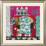 Pink Elephant with Lilies I Prints by Relton & Marine 