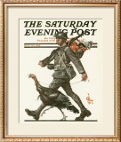 Soldier Leading Turkey, c.1918 Framed Giclee Print by Joseph Christian Leyendecker