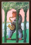 San Diego Jazz Festival Limited Edition Framed Print by Milton Glaser