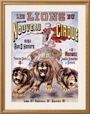 Les Lions du Nouveau Cirque Framed Giclee Print by C. Levy