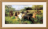 Colt Hunting in the New Forest Print by Lucy Elizabeth Kemp-Welch