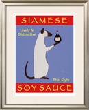 Siamese Soy Sauce Impressão emoldurada de edição limitada por Ken Bailey