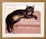 Exposition des Artistes Animaliers Impressão giclée emoldurada por Théophile Alexandre Steinlen Exposition des Artistes Animaliers Impressão giclée emoldurada por Théophile Alexandre Steinlen