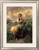The Young Shepherdess Posters by Johann Baptist Hofner