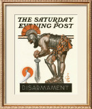 The Dove and Warrior, c.1921: Disarmament Framed Giclee Print by Joseph Christian Leyendecker