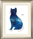 25 Cats Named Sam and One Blue Pussy by Andy Warhol, c.1954 (Blue Sam) Prints by Andy Warhol