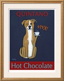 Quintano Hot Chocolate Impressão emoldurada de edição limitada por Ken Bailey Quintano Hot Chocolate Impressão emoldurada de edição limitada por Ken Bailey